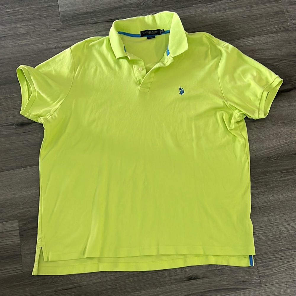 Bright green U.S. Polo Association polo